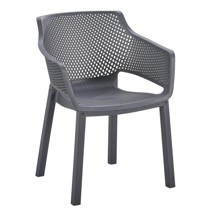 ΠΟΛΥΘΡΟΝΑ ΠΟΛΥΠΡΟΠΥΛΕΝΙΟΥ PEGGY HM6368.10 ΓΚΡΙ 60x55x79Υεκ - Image 1