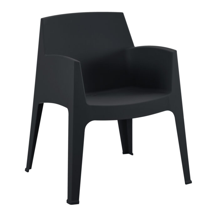 ΠΟΛΥΘΡΟΝΑ ΠΟΛΥΠΡΟΠΥΛΕΝΙΟΥ SLEEK HM6370.02 ΜΑΥΡΗ 57x56x82,5Υεκ. - Image 1