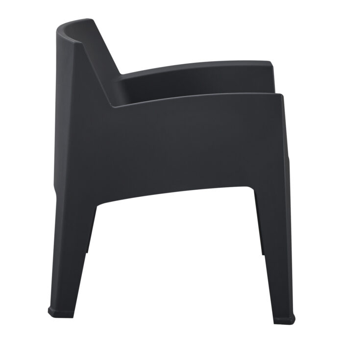 ΠΟΛΥΘΡΟΝΑ ΠΟΛΥΠΡΟΠΥΛΕΝΙΟΥ LOUNGE SLEEK HM6365.02 ΜΑΥΡΟ 62,5x48,5x73Υεκ. - Image 4