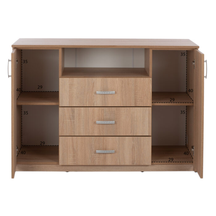ΣΕΤ ΚΡΕΒΑΤΟΚΑΜΑΡΑΣ 6ΤΜΧ ADLER HM11759 ΜΕΛΑΜΙΝΗ SONAMA OAK-ΓΙΑ ΣΤΡΩΜΑ 160x200εκ - Image 7