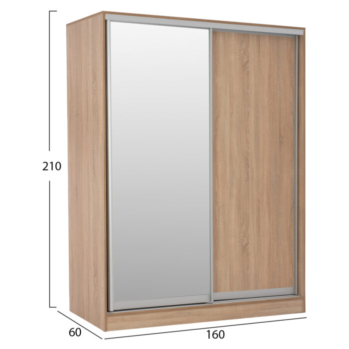ΣΕΤ ΚΡΕΒΑΤΟΚΑΜΑΡΑΣ 6ΤΜΧ ADLER HM11759 ΜΕΛΑΜΙΝΗ SONAMA OAK-ΓΙΑ ΣΤΡΩΜΑ 160x200εκ - Image 8
