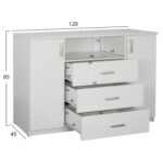 ΣΕΤ ΚΡΕΒΑΤΟΚΑΜΑΡΑΣ 6ΤΜΧ ADLER HM11759.03 ΜΕΛΑΜΙΝΗ ΛΕΥΚΗ-ΓΙΑ ΣΤΡΩΜΑ 160x200εκ - Image 4