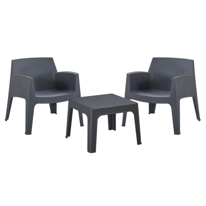 ΣΕΤ LOUNGE 3ΤΜΧ SLEEK HM21274.10 ΓΚΡΙ ΠΟΛΥΠΡΟΠΥΛΕΝΙΟ - Image 1