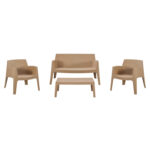 ΣΕΤ LOUNGE 4ΤΜΧ SLEEK HM21275.03 ΚΑΠΟΥΤΣΙΝΟ ΠΟΛΥΠΡΟΠΥΛΕΝΙΟ