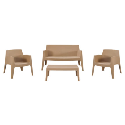 ΣΕΤ LOUNGE 4ΤΜΧ SLEEK HM21275.03 ΚΑΠΟΥΤΣΙΝΟ ΠΟΛΥΠΡΟΠΥΛΕΝΙΟ