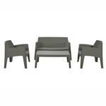 ΣΕΤ ΣΑΛΟΝΙ ΕΞ.ΧΩΡΟΥ 4ΤΜΧ SLEEK HM21268.05 DARK OLIVE GREEN ΠΟΛΥΠΡΟΠΥΛΕΝΙΟ - Image 2