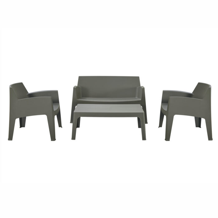 ΣΕΤ ΣΑΛΟΝΙ ΕΞ.ΧΩΡΟΥ 4ΤΜΧ SLEEK HM21268.05 DARK OLIVE GREEN ΠΟΛΥΠΡΟΠΥΛΕΝΙΟ - Image 2