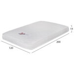 ΣΤΡΩΜΑ ΑΦΡΟΥ ΧΩΡΙΣ ΕΛΑΤΗΡΙΑ JORDY 120X200x15Y-- HM374.08  (ROLL PACKING) ΛΕΥΚΟ - Image 2