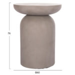 ΒΟΗΘΗΤΙΚΟ ΤΡΑΠΕΖΙ ANNA HM18160.03 FIBER CEMENT ΣΕ ΓΚΡΙ--Φ60x76Υεκ. - Image 2