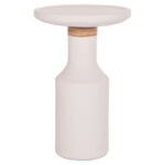 ΒΟΗΘΗΤΙΚΟ ΤΡΑΠΕΖΙ TRED(T) HM18169.02 FIBER CEMENT ΛΕΥΚΟ-ΦΥΣΙΚΟ RATTAN--Φ40x61Υεκ.