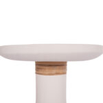 ΒΟΗΘΗΤΙΚΟ ΤΡΑΠΕΖΙ TRED(T) HM18169.02 FIBER CEMENT ΛΕΥΚΟ-ΦΥΣΙΚΟ RATTAN--Φ40x61Υεκ. - Image 5