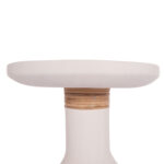 ΒΟΗΘΗΤΙΚΟ ΤΡΑΠΕΖΙ TRED(T) HM18169.02 FIBER CEMENT ΛΕΥΚΟ-ΦΥΣΙΚΟ RATTAN--Φ40x61Υεκ. - Image 7