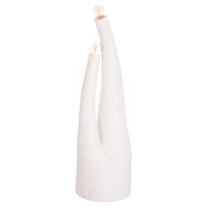 ΔΙΑΚΟΣΜΗΤΙΚΟ ΦΩΤΙΣΤΙΚΟ ΔΑΠΕΔΟΥ TUSKEN HM4702.02 FIBER CEMENT-ΛΕΥΚΟ 50x43x145Υεκ - Image 1