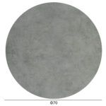 ΕΠΙΦΑΝΕΙΑ ΤΡΑΠΕΖΙΟΥ HPL ΣΤΡΟΓΓΥΛΗ HM5842.32 CEMENT Φ70εκ. - Image 2