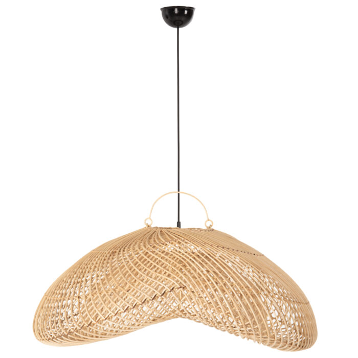 ΦΩΤΙΣΤΙΚΟ ΟΡΟΦΗΣ ΚΡΕΜΑΣΤΟ PERK HM7861 RATTAN ΣΕ ΦΥΣΙΚΟ ΧΡΩΜΑ 100x80x142Υ εκ. - Image 3