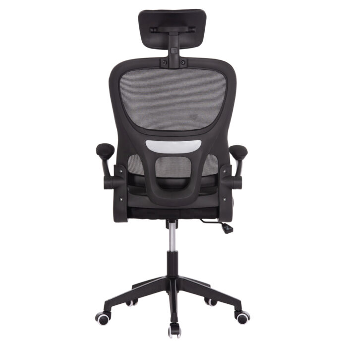 ΚΑΡΕΚΛΑ ΓΡΑΦΕΙΟΥ BASTON HM18236.01 ΜΑΥΡΟ MESH & PP ΣΚΕΛΕΤΟΣ 64x60x117-127Υεκ. - Image 6