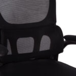 ΚΑΡΕΚΛΑ ΓΡΑΦΕΙΟΥ BASTON HM18236.01 ΜΑΥΡΟ MESH & PP ΣΚΕΛΕΤΟΣ 64x60x117-127Υεκ. - Image 8