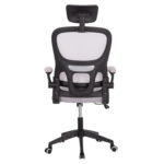 ΚΑΡΕΚΛΑ ΓΡΑΦΕΙΟΥ BASTON HM18236.02 ΓΚΡΙ MESH & ΜΑΥΡΟ PP ΣΚΕΛΕΤΟΣ 64x60x127Υεκ. - Image 6