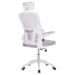 ΚΑΡΕΚΛΑ ΓΡΑΦΕΙΟΥ BASTON HM18236.03 ΓΚΡΙ MESH & ΛΕΥΚΟΣ PP ΣΚΕΛΕΤΟΣ 64x60x127Υεκ. - Image 5