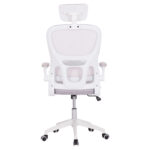 ΚΑΡΕΚΛΑ ΓΡΑΦΕΙΟΥ BASTON HM18236.03 ΓΚΡΙ MESH & ΛΕΥΚΟΣ PP ΣΚΕΛΕΤΟΣ 64x60x127Υεκ. - Image 6