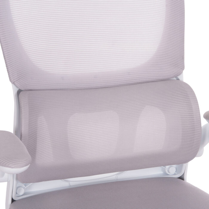 ΚΑΡΕΚΛΑ ΓΡΑΦΕΙΟΥ BASTON HM18236.03 ΓΚΡΙ MESH & ΛΕΥΚΟΣ PP ΣΚΕΛΕΤΟΣ 64x60x127Υεκ. - Image 8