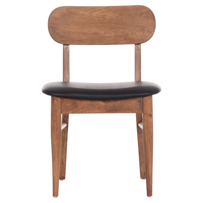 KΑΡΕΚΛΑ ΤΡΑΠΕΖΑΡΙΑΣ SEKOR HM9945.03 ΚΑΡΥΔΙ RUBBERWOOD-ΜΑΥΡΟ PU 51x48x79Υεκ - Image 3