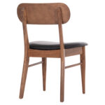 KΑΡΕΚΛΑ ΤΡΑΠΕΖΑΡΙΑΣ SEKOR HM9945.03 ΚΑΡΥΔΙ RUBBERWOOD-ΜΑΥΡΟ PU 51x48x79Υεκ - Image 5