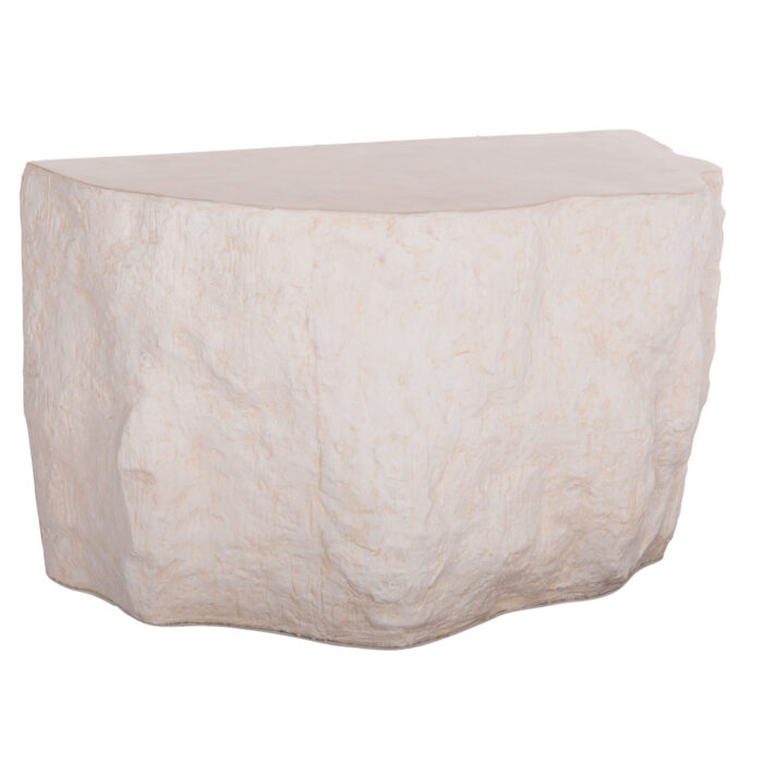 ΚΟΝΣΟΛΑ ΒΡΑΧΟΣ INTERON HM18152.02 FIBER CEMENT ΣΕ ΛΕΥΚΟ--120x50x71Υεκ. - Image 1