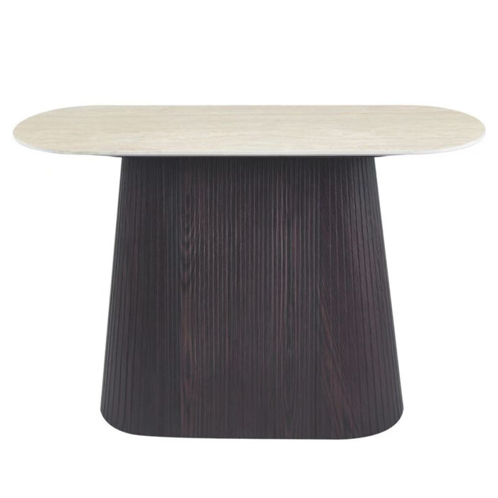 ΚΟΝΣΟΛΑ CATER HM18323 ΚΕΡΑΜΙΚΟ TOP ΟΨΗ ΤΡΑΒΕΡΤΙΝΑΣ-MDF ΒΑΣΗ 120x40x77Υεκ. - Image 2