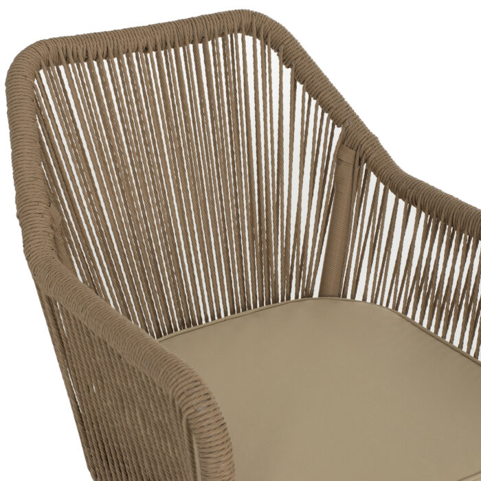 ΠΟΛΥΘΡΟΝΑ ΑΛΟΥΜΙΝΙΟΥ LOKKI HM5855.01 ΛΕΥΚΟ ΜΕ ΣΧΟΙΝΙ WICKER PE ΜΠΕΖ 56x66x82Υ εκ. - Image 7