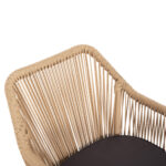 ΠΟΛΥΘΡΟΝΑ ΑΛΟΥΜΙΝΙΟΥ LOKKI HM5855.02 ΑΝΘΡΑΚΙ ΜΕ ΣΧΟΙΝΙ WICKER PE 56x66x82Υ εκ. - Image 7