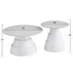 ΣΕΤ 2 ΤΡΑΠΕΖΙΑ ΣΑΛΟΝΙΟΥ LIDOX HM18306.01 SINTERED STONE TOPS KAI ΒΑΣΕΙΣ--ΛΕΥΚΑ Φ50 & Φ70 - Image 2