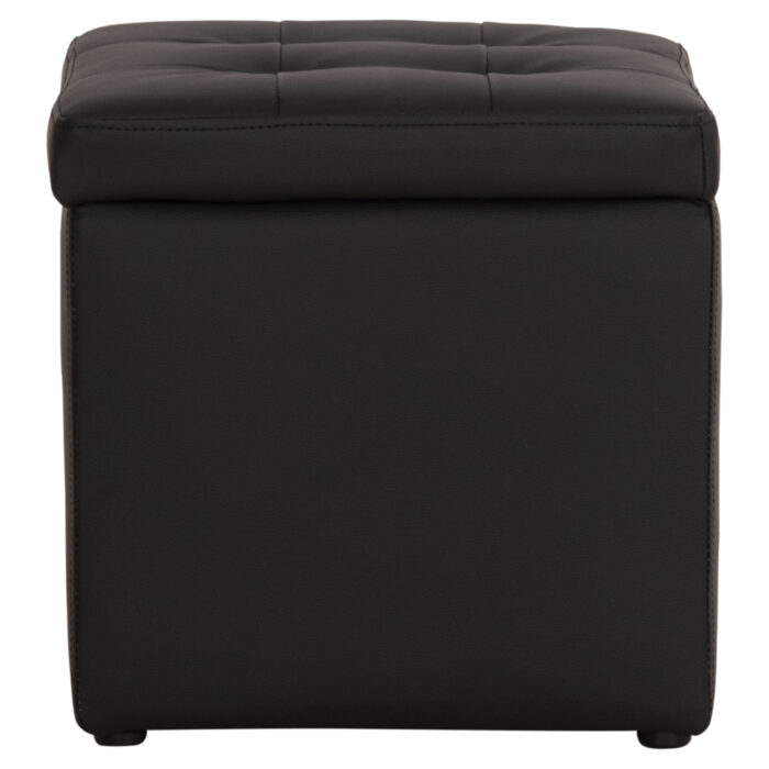 ΣΚΑΜΠΩ ΜΕ ΑΠΟΘΗΚΕΥΤΙΚΟ ΧΩΡΟ PU ΜΑΥΡΟ CUBE HM224.01 38x38x36.5Υεκ. - Image 5