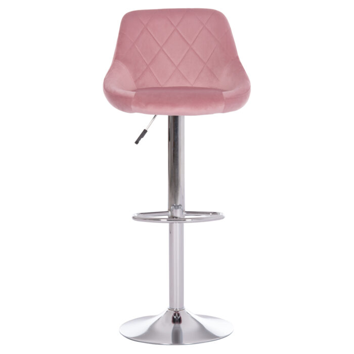 ΣΚΑΜΠΟ ΜΠΑΡ ROSE HM204.42 ΜΕ ΑΜΟΡΤΙΣΕΡ ΧΡΩΜΙΟΥ & ΣΑΠΙΟ ΜΗΛΟ ΒΕΛΟΥΔΟ 48x45x105Υεκ. - Image 3