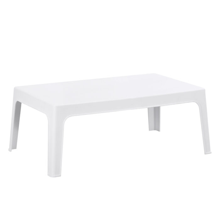 ΤΡΑΠΕΖΑΚΙ ΟΡΘΟΓΩΝΙΟ SLEEK HM6367.01 ΠΟΛΥΠΡΟΠΥΛΕΝΙΟ ΣΕ ΛΕΥΚΟ 99x59.5x39.5Υεκ. - Image 1