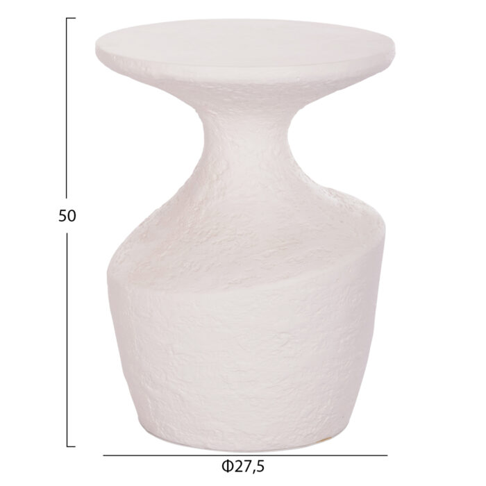 ΤΡΑΠΕΖΙ ΒΟΗΘΗΤΙΚΟ REBON HM18156.02S FIBER CEMENT ΣΕ ΛΕΥΚΟ--Φ27.5x50Υεκ. - Image 2
