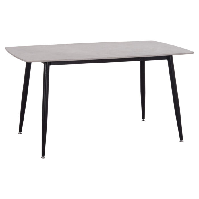 ΤΡΑΠΕΖΙ RAVEN HM18149.13 ΚΕΡΑΜΙΚΟ TOP ΜΕ ΟΨΗ ΓΚΡΙ ΜΑΡΜΑΡΟ 140x80x74Υεκ. - Image 1