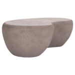 ΤΡΑΠΕΖΙ ΣΑΛΟΝΙΟΥ GERSON HM18151.03L FIBER CEMENT ΣΕ ΓΚΡΙ--122x78,5x40Υεκ. - Image 3