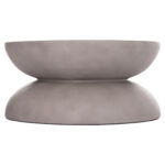 ΤΡΑΠΕΖΙ ΣΑΛΟΝΙΟΥ ANNA HM18158.03 FIBER CEMENT ΣΕ ΓΚΡΙ--Φ92x44.5Υεκ - Image 3