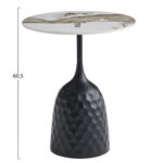 ΤΡΑΠΕΖΙ ΣΑΛΟΝΙΟΥ LONGSTEM HM18317.02 ΒΑΣΗ ΜΑΥΡΗ--SINTERED STONE PANDORA SCHEME Φ50 - Image 2