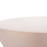 ΤΡΑΠΕΖΙ ΣΑΛΟΝΙΟΥ ΣΤΡΟΓΓΥΛΟ ALLAN HM18162.02 FIBER CEMENT ΣΕ ΑΝΟΙΧΤΟ ΜΠΕΖ--Φ92x49Υεκ. - Image 6