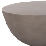 ΤΡΑΠΕΖΙ ΣΑΛΟΝΙΟΥ ΣΤΡΟΓΓΥΛΟ ALLAN HM18162.03 FIBER CEMENT ΣΕ ΓΚΡΙ--Φ92x49Υεκ. - Image 4