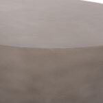 ΤΡΑΠΕΖΙ ΣΑΛΟΝΙΟΥ ΣΤΡΟΓΓΥΛΟ ALLAN HM18162.03 FIBER CEMENT ΣΕ ΓΚΡΙ--Φ92x49Υεκ. - Image 5