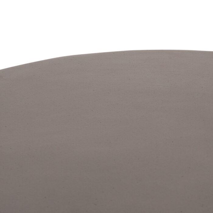 ΤΡΑΠΕΖΙ ΣΑΛΟΝΙΟΥ ΣΤΡΟΓΓΥΛΟ ALLAN HM18162.03 FIBER CEMENT ΣΕ ΓΚΡΙ--Φ92x49Υεκ. - Image 7