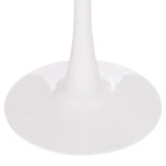 ΤΡΑΠΕΖΙ ΣΤΡΟΓΓΥΛΟ BROLIN HM18141.01 MDF TOP-ΒΑΣΗ ΜΕΤΑΛΛΙΚΗ--ΛΕΥΚΟ Φ90x73Υεκ - Image 5