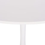 ΤΡΑΠΕΖΙ ΣΤΡΟΓΓΥΛΟ BROLIN HM18141.01 MDF TOP-ΒΑΣΗ ΜΕΤΑΛΛΙΚΗ--ΛΕΥΚΟ Φ90x73Υεκ - Image 6