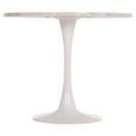 ΤΡΑΠΕΖΙ ΤΡΑΠΕΖΑΡΙΑΣ ROLLO HM9421.11 ΣΤΡΟΓΓΥΛΟ WHITE MARBLE Φ90x74Υεκ. - Image 3