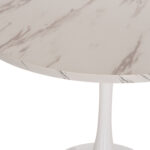 ΤΡΑΠΕΖΙ ΤΡΑΠΕΖΑΡΙΑΣ ROLLO HM9421.11 ΣΤΡΟΓΓΥΛΟ WHITE MARBLE Φ90x74Υεκ. - Image 6