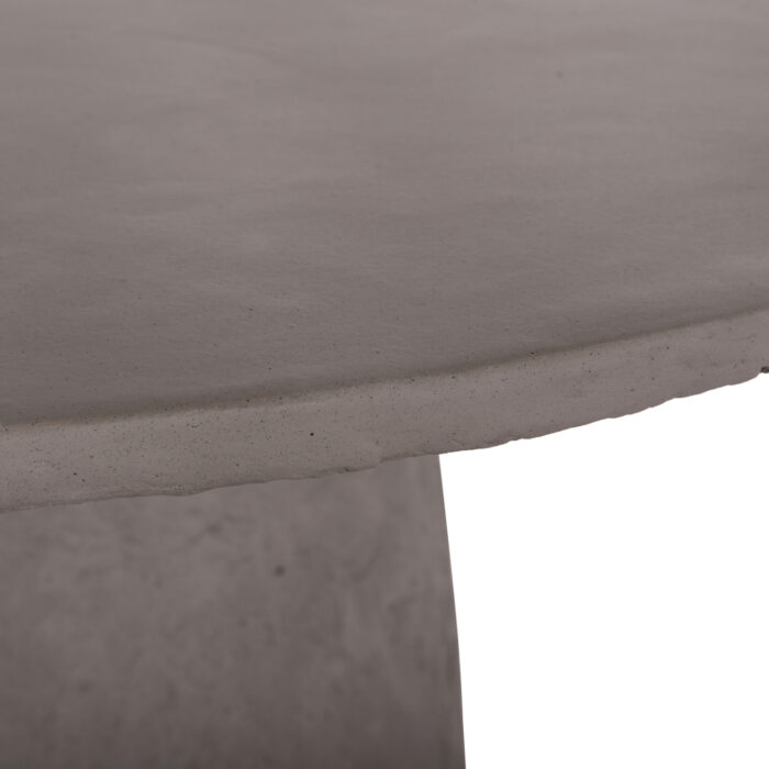 ΤΡΑΠΕΖΙ ΤΡΑΠΕΖΑΡΙΑΣ ΣΤΡΟΓΓΥΛΟ SEPPO HM18154.03 FIBER CEMENT ΣΕ ΓΚΡΙ--Φ119,5x75,5Υεκ. - Image 6