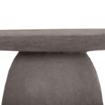 ΤΡΑΠΕΖΙ ΤΡΑΠΕΖΑΡΙΑΣ ΣΤΡΟΓΓΥΛΟ SEPPO HM18154.03 FIBER CEMENT ΣΕ ΓΚΡΙ--Φ119,5x75,5Υεκ. - Image 7